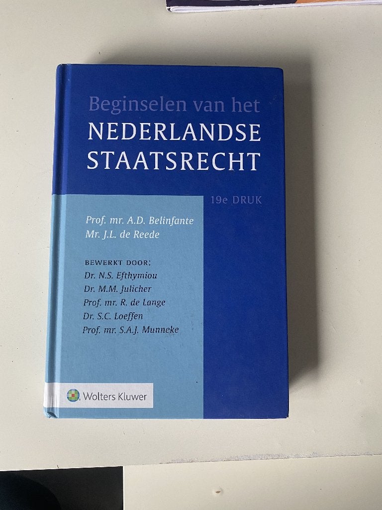 Beginselen van het Nederlandse Staatsrecht, Diverse auteurs, Ophalen of Verzenden, Alpha, WO