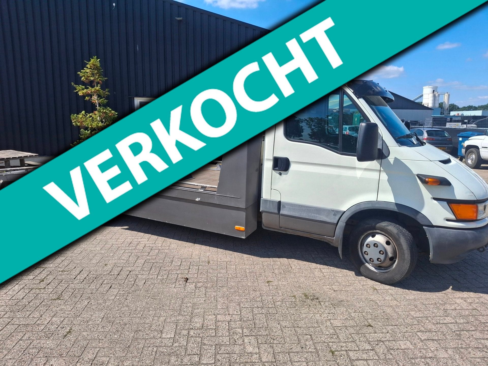 Iveco Daily 50C15 tijhof oprijwagen autotransporter, Auto's, Achterwielaandrijving, Gebruikt, Iveco, Wit