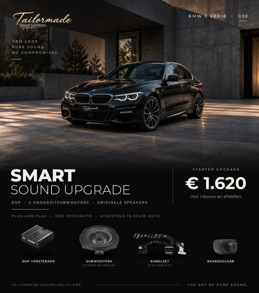 BMW 5 serie G30 audio upgrade vanaf €1.620 incl. inbouw, Auto diversen, Ophalen, Nieuw