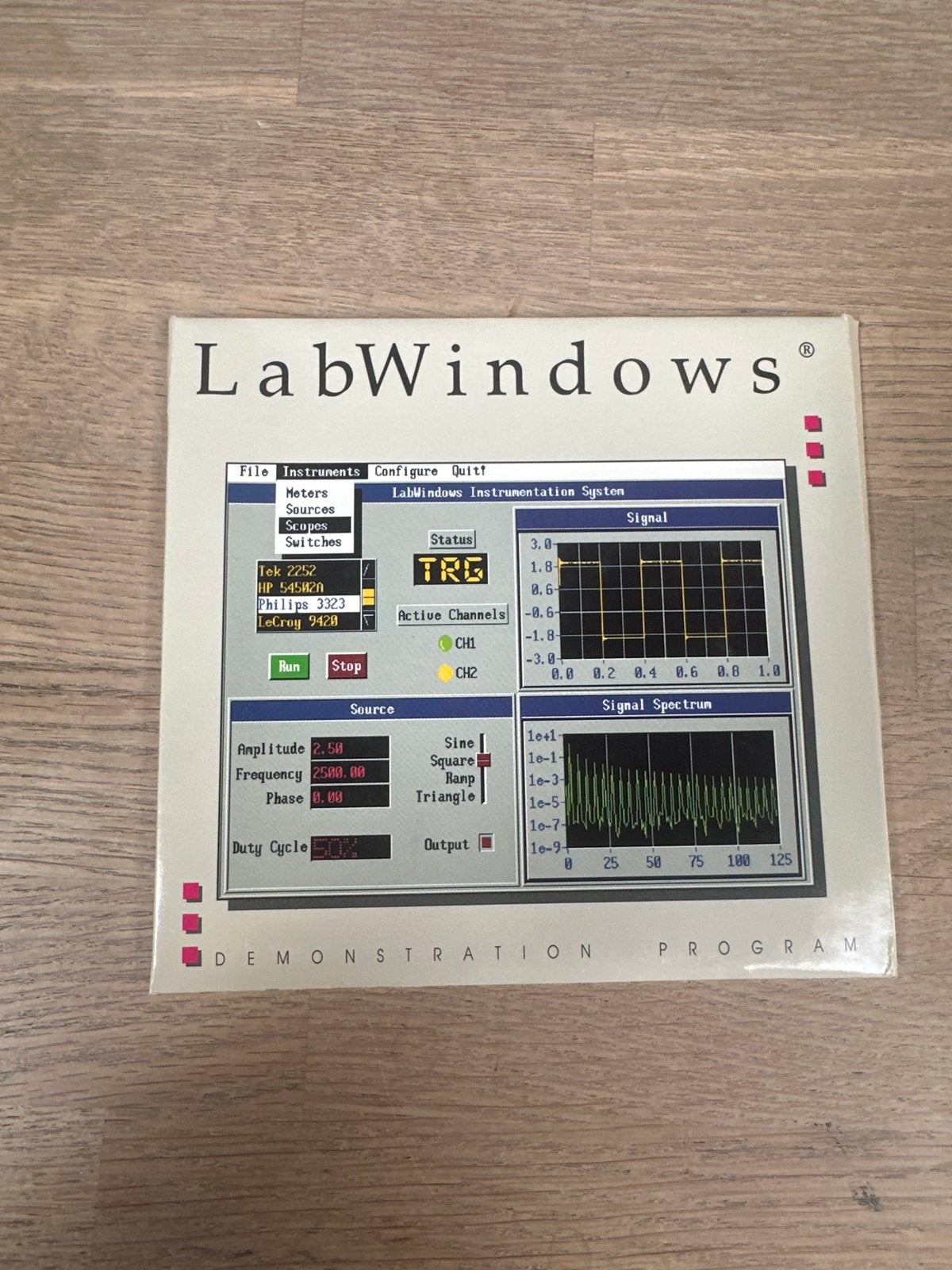 LabWindows Demonstratie Programma (Vintage Software), Computers en Software, Besturingssoftware, Ophalen of Verzenden, Gebruikt