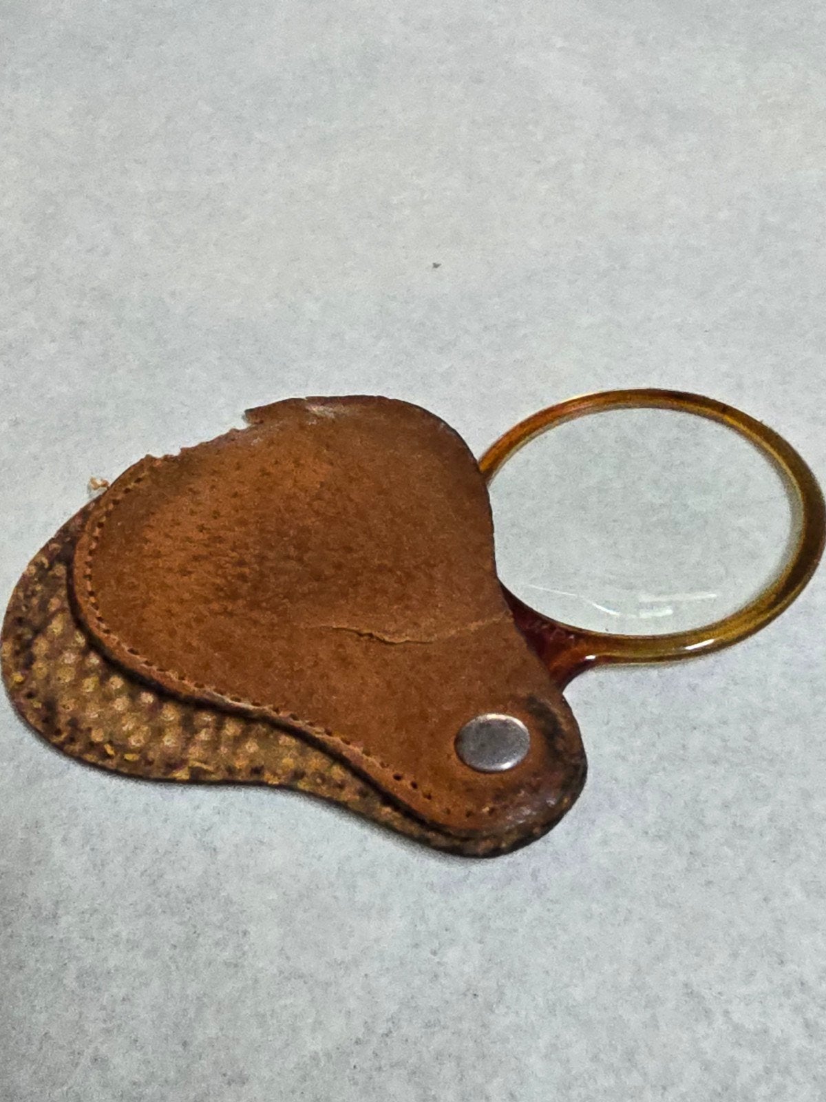 Vintage vergrootglas met leren etui - Made in Japan, Vergrootglas of Loep, Gebruikt, Niet van toepassing, Niet van toepassing