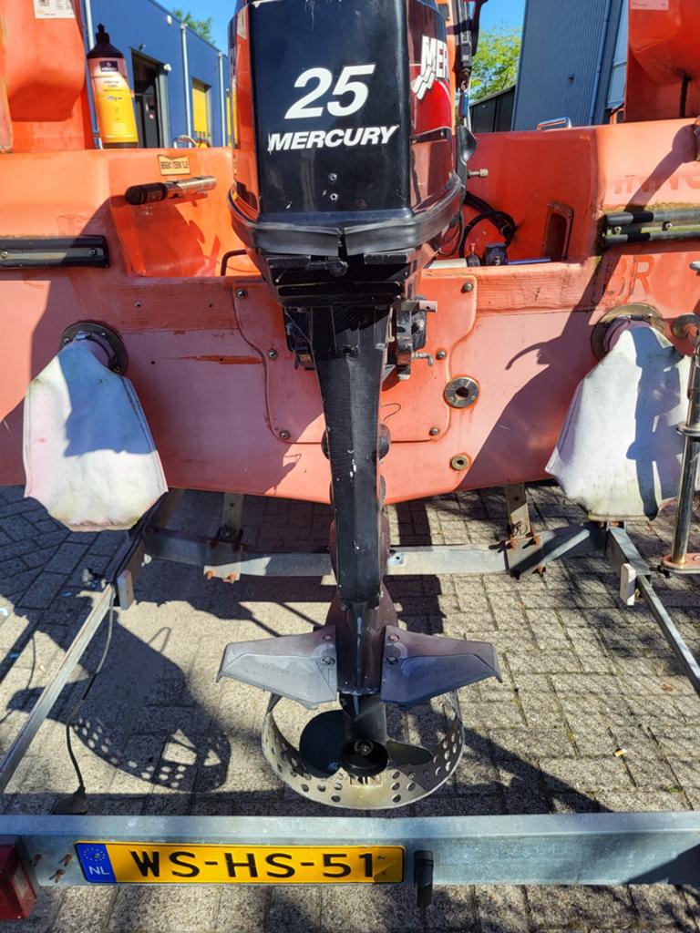 Gebruikte Buitenboordmotor - Goede Staat.Mercury 25 pk. 2 t., Watersport en Boten, Ophalen of Verzenden, Gebruikt, Benzine, 10 tot 30 pk