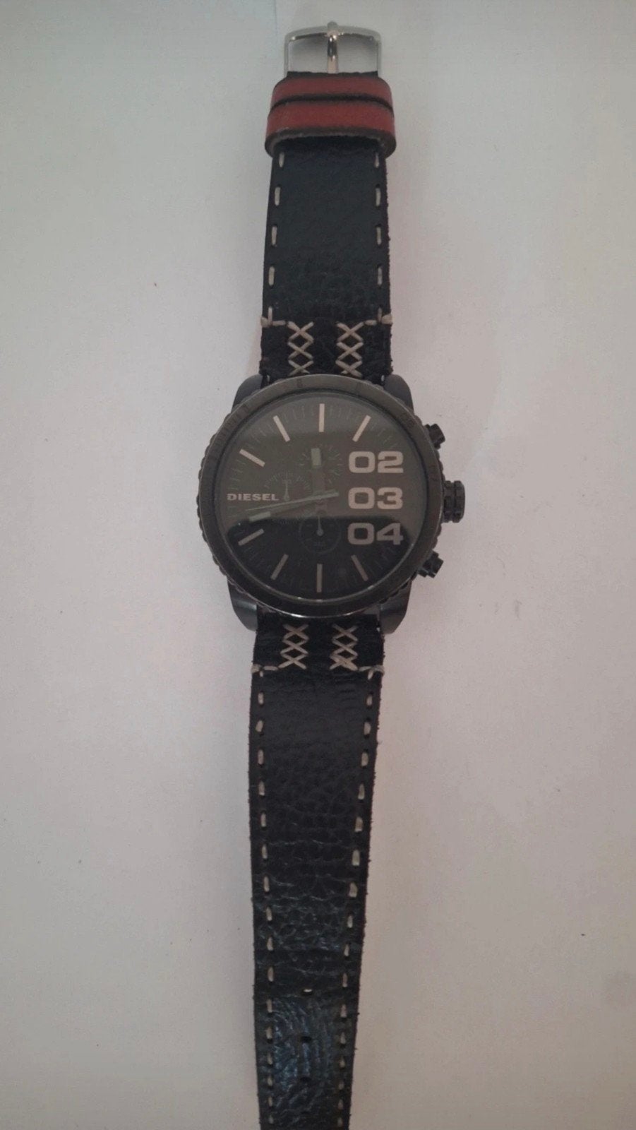 Diesel horloge DZ-4216 met leren band, Ophalen of Verzenden