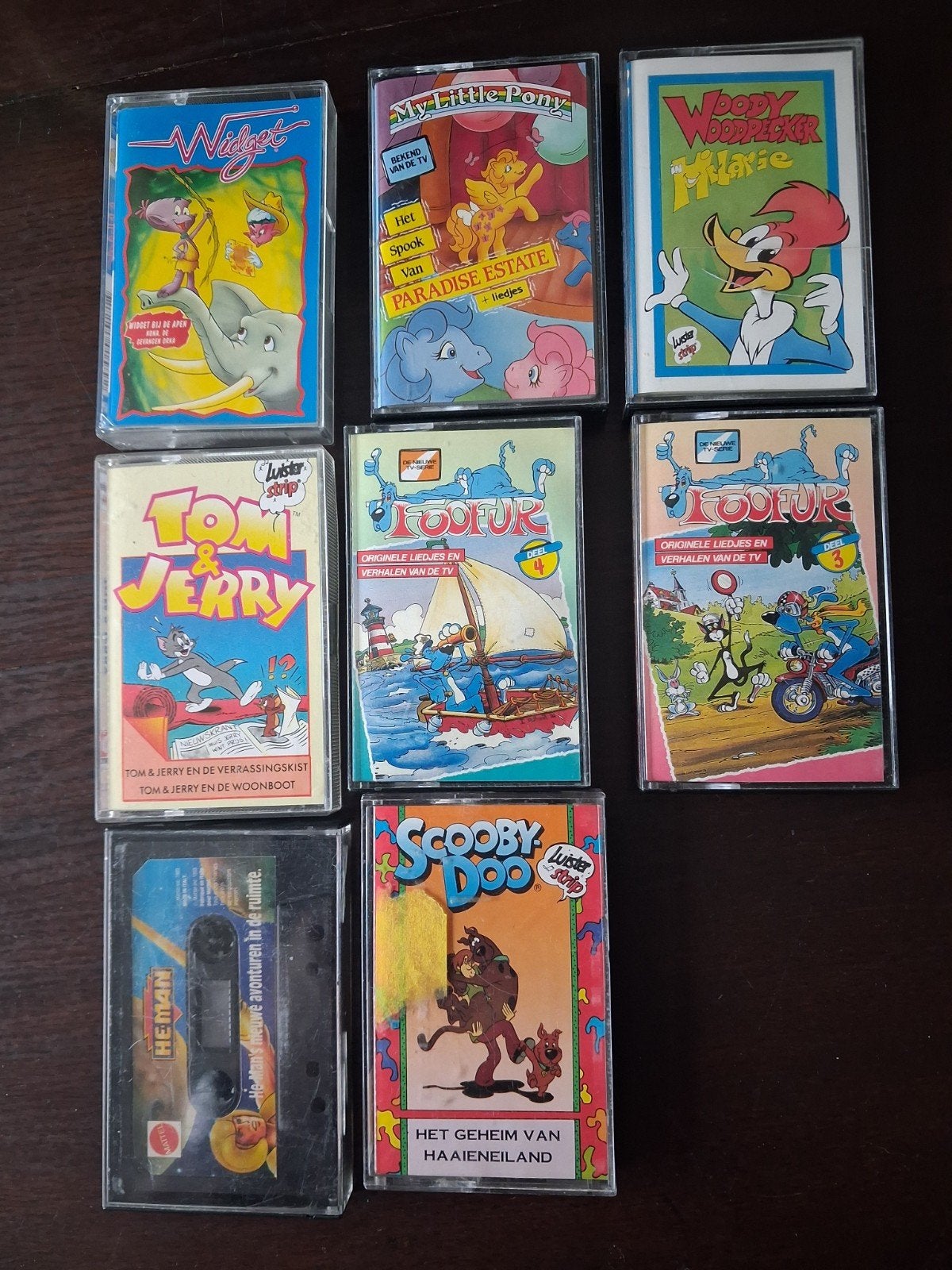 Partij van 8 diverse kinder cassettebandjes, Gebruikt, 2 t/m 25 bandjes, Kinderen en Jeugd, Ophalen of Verzenden