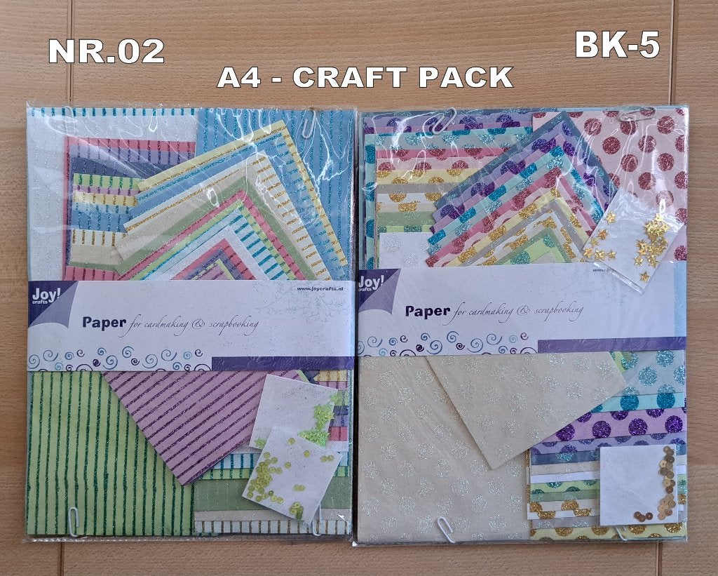 nr.02...A4 GLITTER CRAFT PACK VOOR KAARTEN MAKEN en SCRAPPEN, Ophalen of Verzenden, Nieuw, Overige thema's, Overige typen