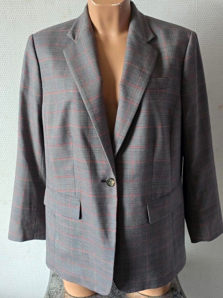 Ralph Lauren dames geruite blazer maat 14 14W, Maat 42/44 (L), Ophalen of Verzenden, Jasje, Grijs