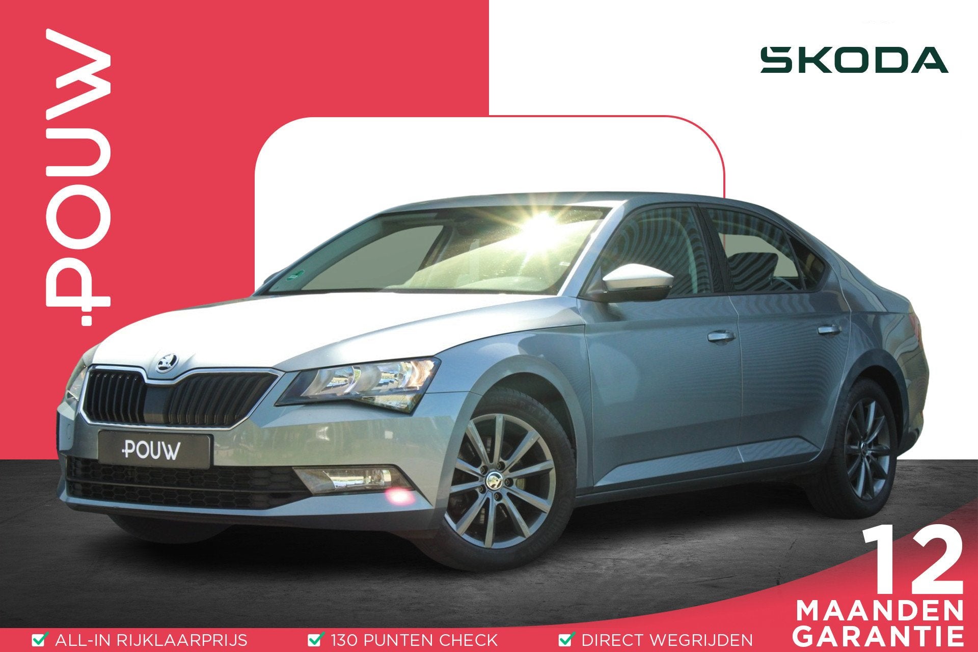 Skoda Superb 1.5 TSI 150pk Ambition | Verwarmde Voorruit | C, Auto's, Voorwielaandrijving, 12 maanden, Stof, Automatische klimaatregeling