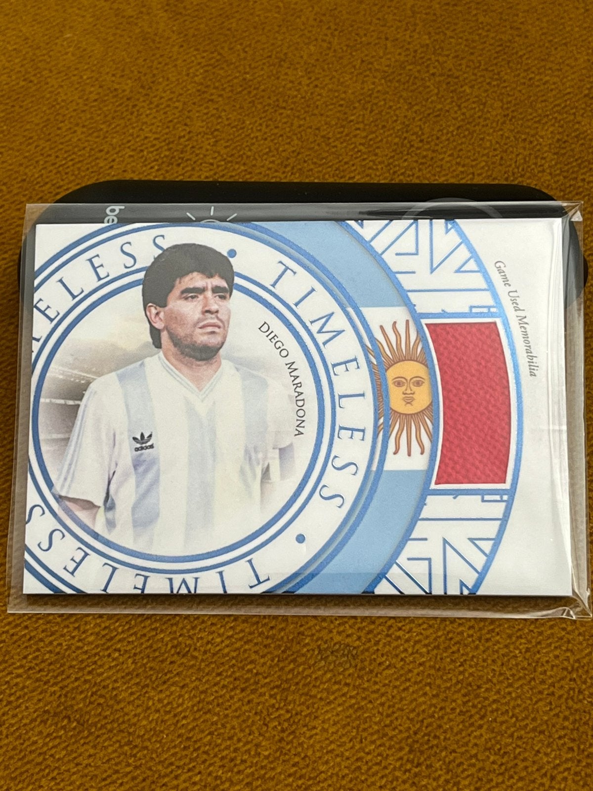Diego Armando Maradona /9 patch Napoli 1989/90 Futera 04/09, Ophalen of Verzenden, Nieuw, Buitenlandse clubs, Poster, Plaatje of Sticker
