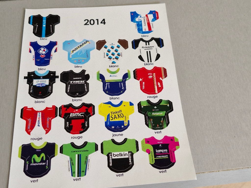 miniatuurwielrennertjes peloton 2014, Verzenden