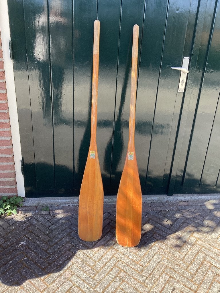 Vintage houten kano peddels. In goede gebruikte staat., Watersport en Boten, Kano's, Ophalen of Verzenden, Gebruikt, Eén persoon