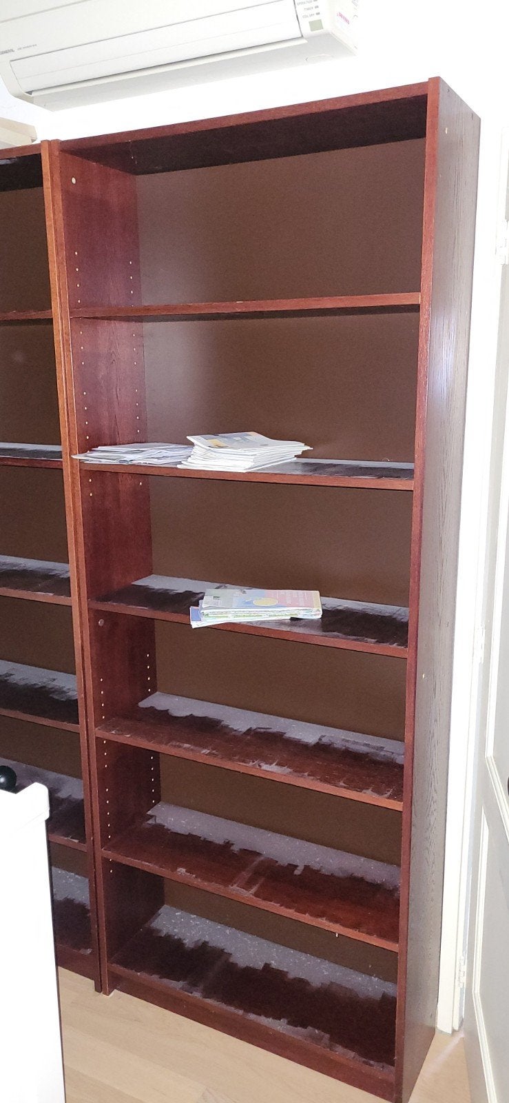 Houten Ikea Billy Boekenkast met Verstelbare Planken, Met plank(en), Gebruikt, 200 cm of meer, Klassiek