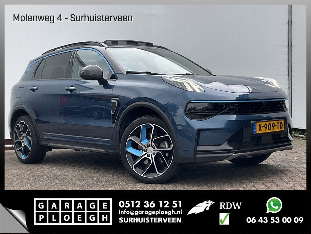 Lynk & Co 01 1.5 262pk PHEV Zwarte Hemel 360°Cam Stoelverw., Auto's, Lynk & Co, Euro 6, Blauw, 120 €/maand, Origineel Nederlands