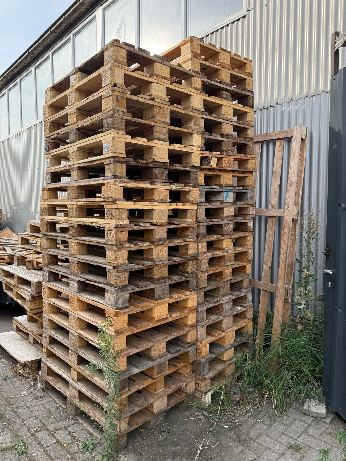 40 Euro pallets + 55 diverse pallets, Ophalen, Overige houtsoorten, Minder dan 200 cm, Pallet
