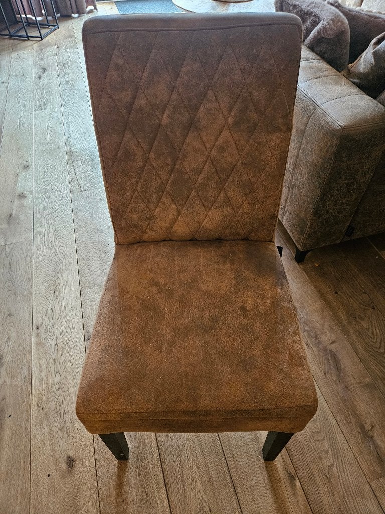 Stoelen, Ophalen, Gebruikt, Bruin, Stof
