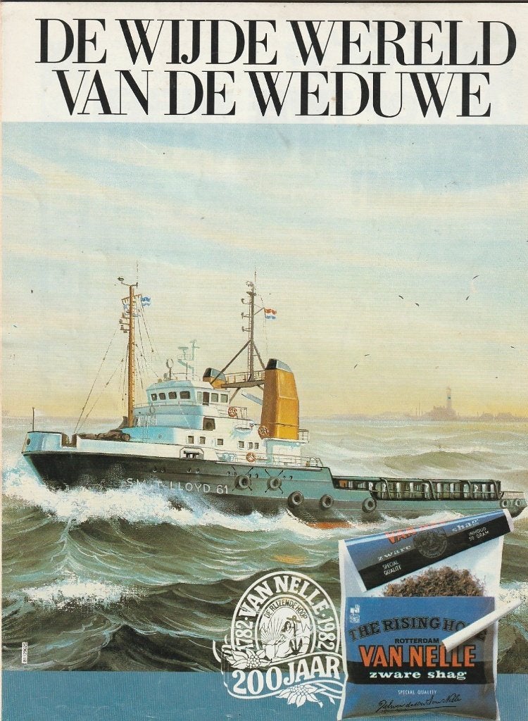 Retro reclame 1982 Van Nelle shag schip Smit-Lloyd 61, Verzamelen, Verzenden, Overige typen