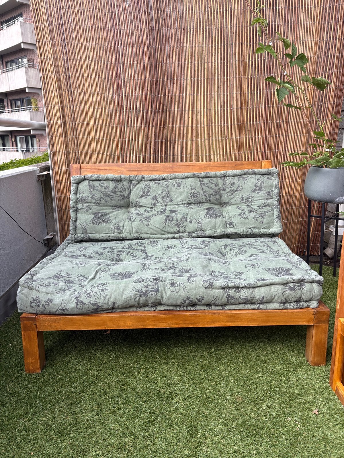 Houten Tuinbank Karwei in goede staat, Ophalen, Zo goed als nieuw, Hout