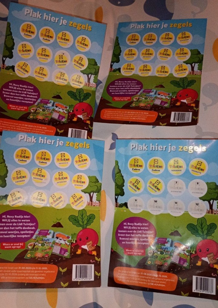 Lidl Tuintjes spaarkaarten en spaarzegels, Verzamelen, Lidl, Ophalen of Verzenden