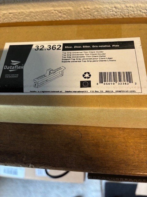 Dataflex 32.362 Zilver Top Grip Universal Thin Client houde, Computers en Software, Ophalen of Verzenden, Nieuw