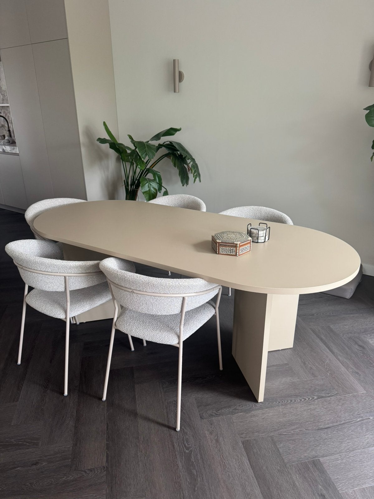 Eettafel, Huis en Inrichting, Tafels | Eettafels, Ophalen, 200 cm of meer, 50 tot 100 cm, Zo goed als nieuw