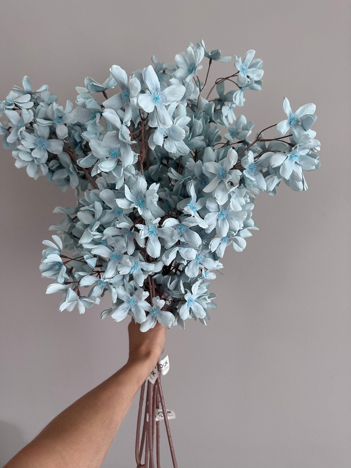 Kunstbloemen blauw, Ophalen, Zo goed als nieuw