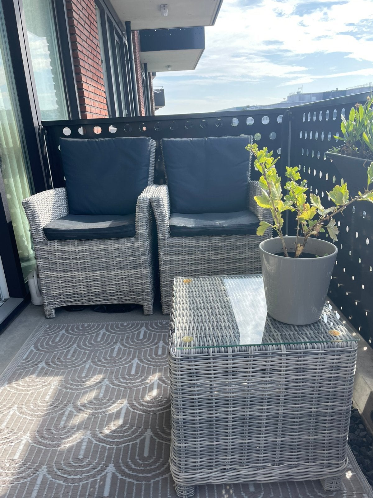 Hele nette Wicker set., Tuin en Terras, Ophalen, Zo goed als nieuw, Wicker