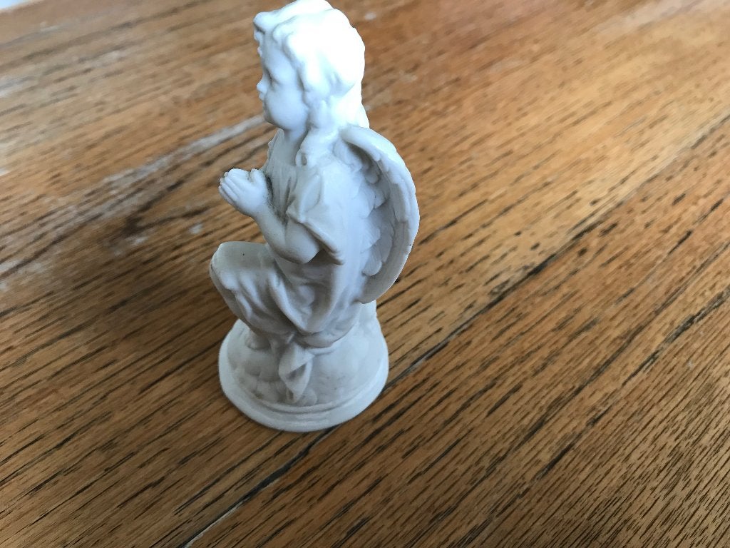 Antiek engeltje van porselein, Ophalen of Verzenden