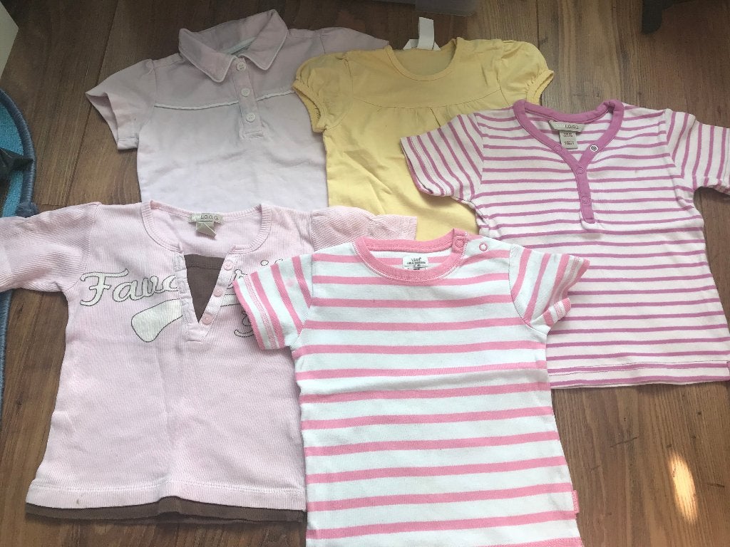 Babypakket kledingpakket set 5 H&M tops t-shirts maat 86, Kinderen en Baby's, Ophalen of Verzenden, Nieuw, Maat 86