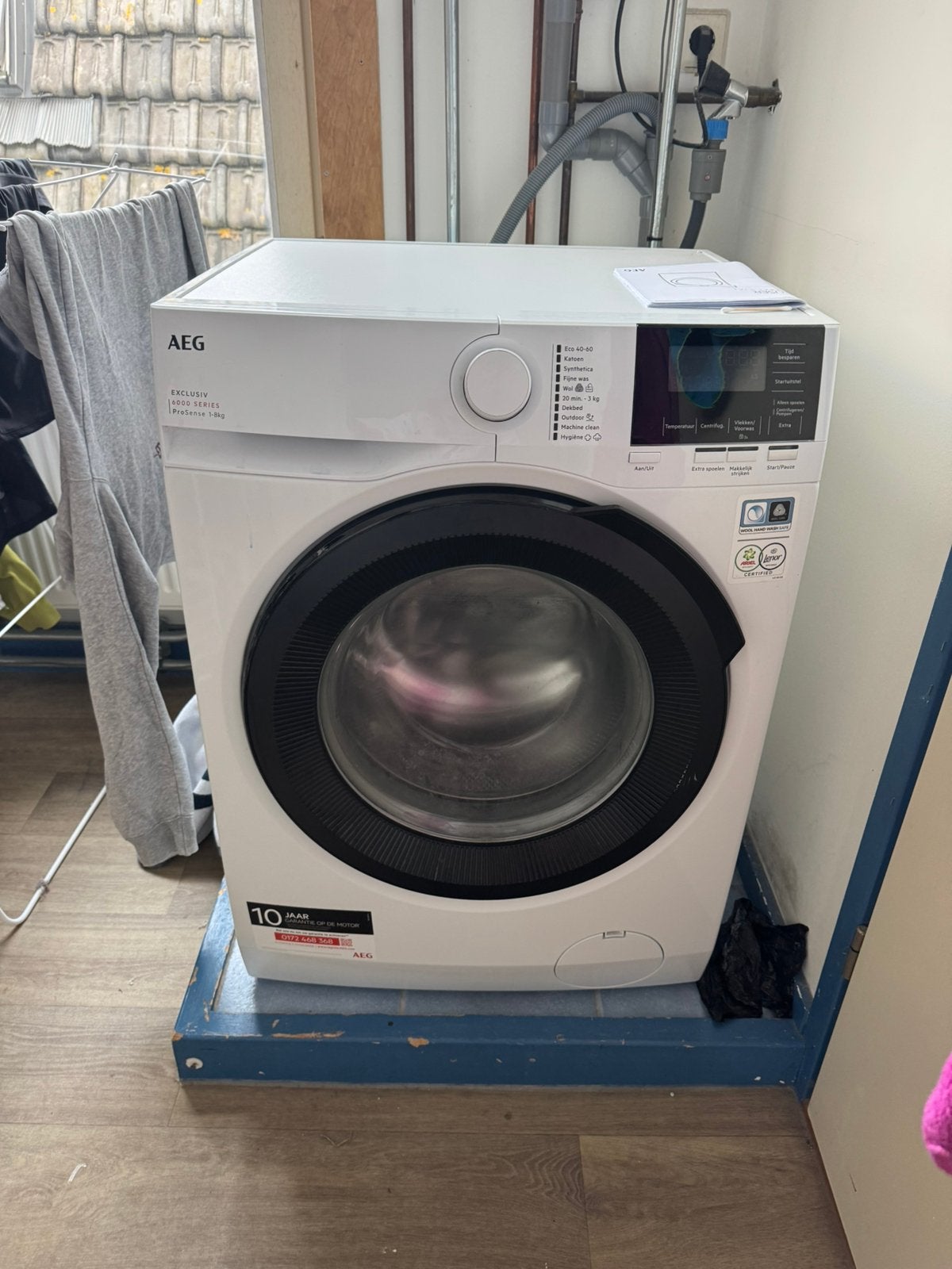 Wasmachine, Ophalen, Gebruikt, 8 tot 10 kg, Wolwasprogramma