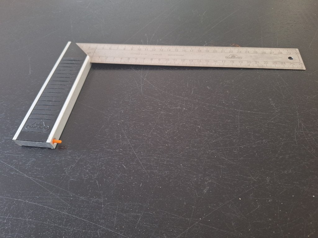 NOOITGEDAGT vintage winkelhaak 300 mm, Ophalen