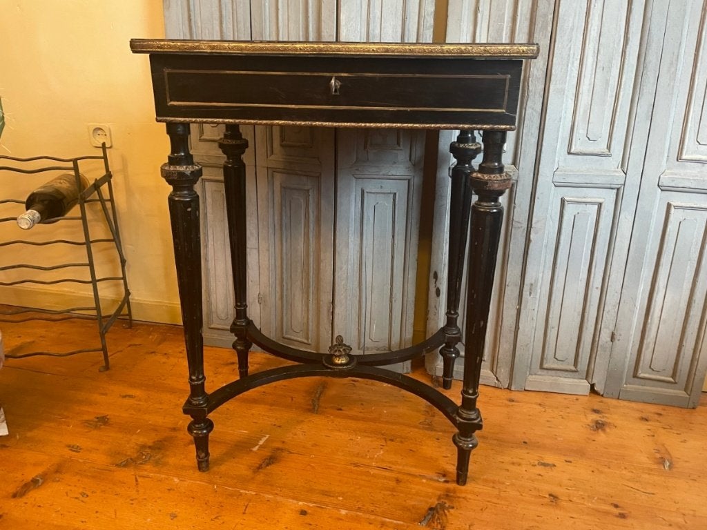 Napoleon III Make-Up Tafeltje Bijzettafeltje Toilettafel FR, Antiek en Kunst, Ophalen of Verzenden