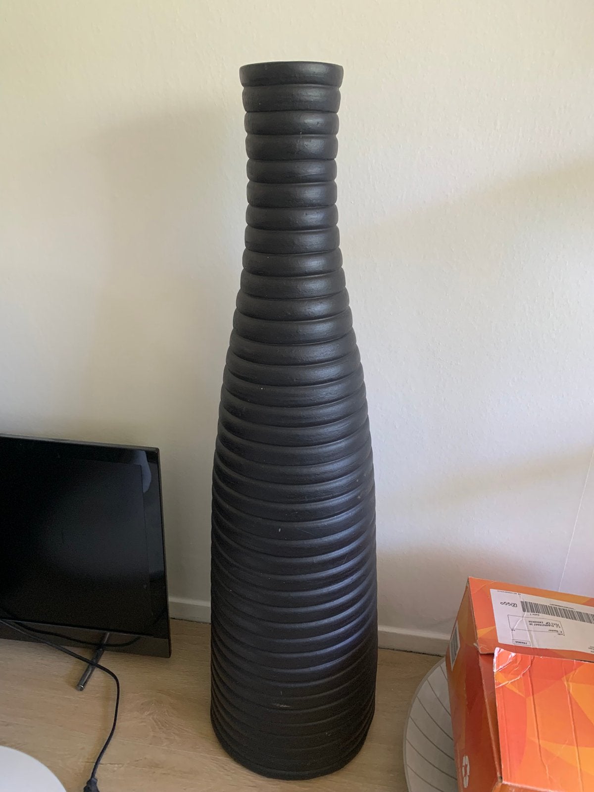 Hoge vaas, Huis en Inrichting, Woonaccessoires | Vazen, Ophalen, Overige kleuren, Minder dan 50 cm, Glas
