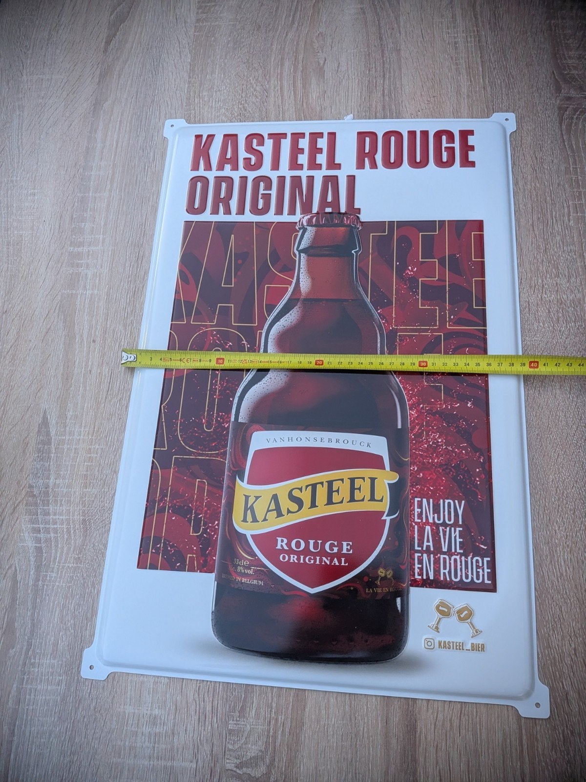 Kasteel Rouge Original Reclamebord - Nieuwstaat, Ophalen of Verzenden, Nieuw, Reclamebord