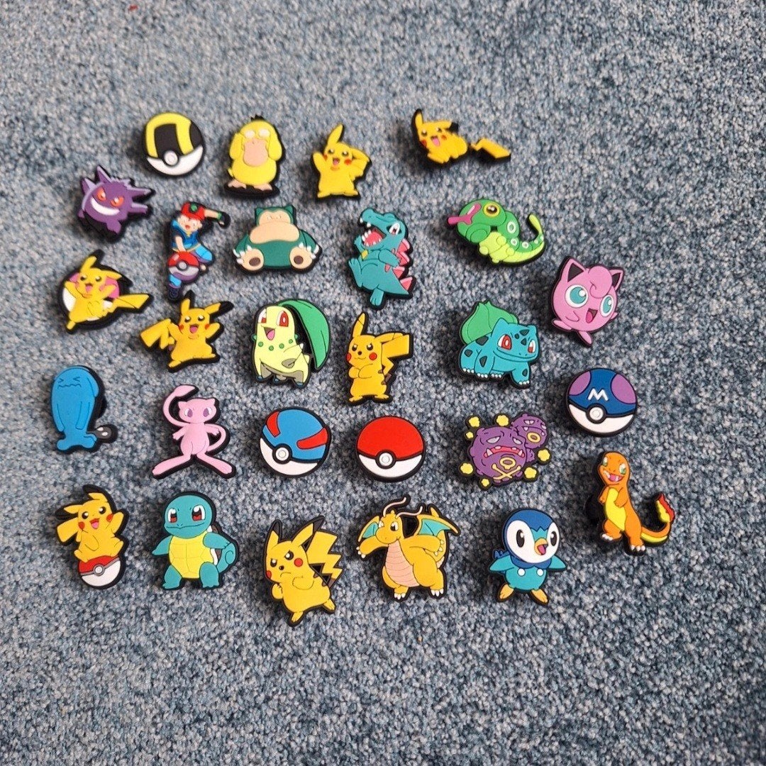 27 Pokémon schoenen charms - Pikachu, Charizard, Bulbasaur, Verzenden, Nieuw