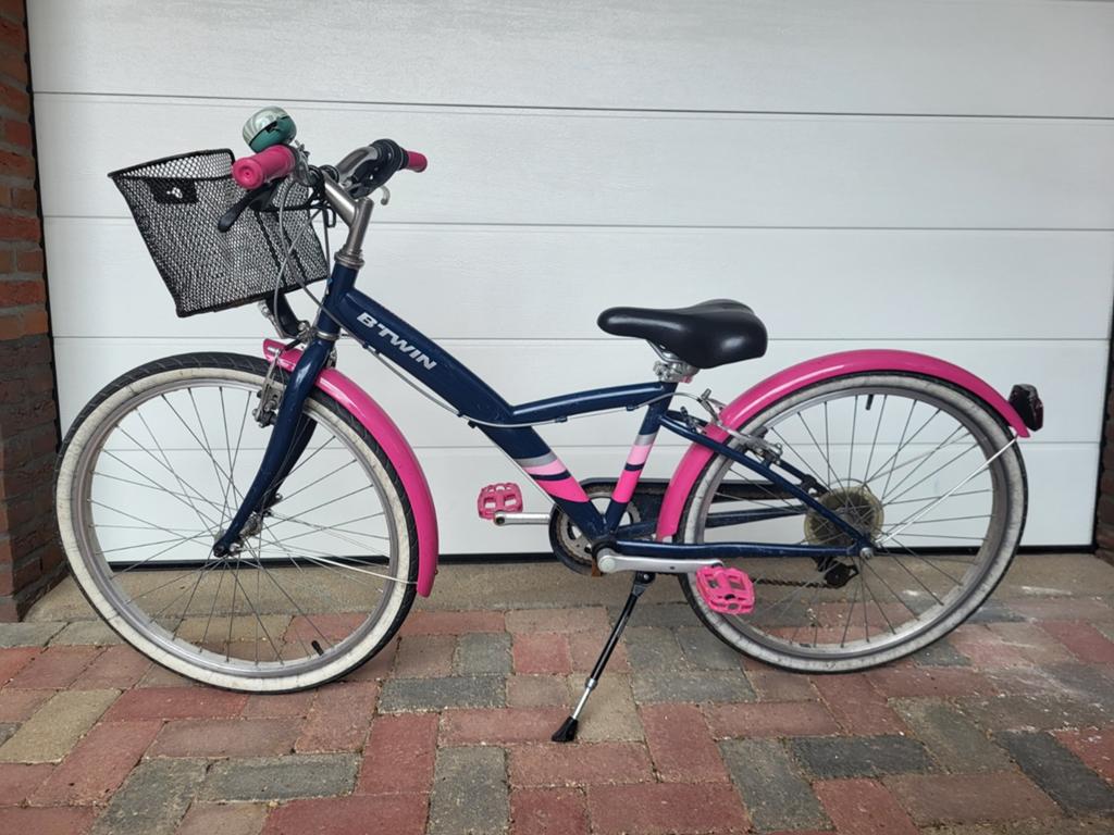 B'twin meisjesfiets 24 inch, Fietsen en Brommers, Fietsen | Meisjes, Ophalen, Gebruikt, 24 inch