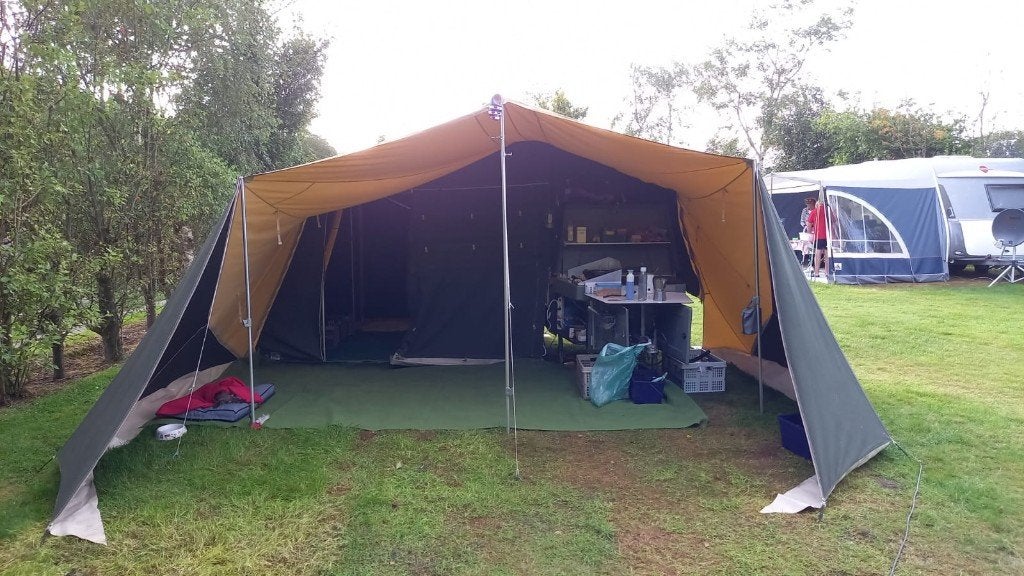 Tentrailer Aart Kok River Lodge soft top, Ophalen, Aart Kok, Beige, Aanwezig