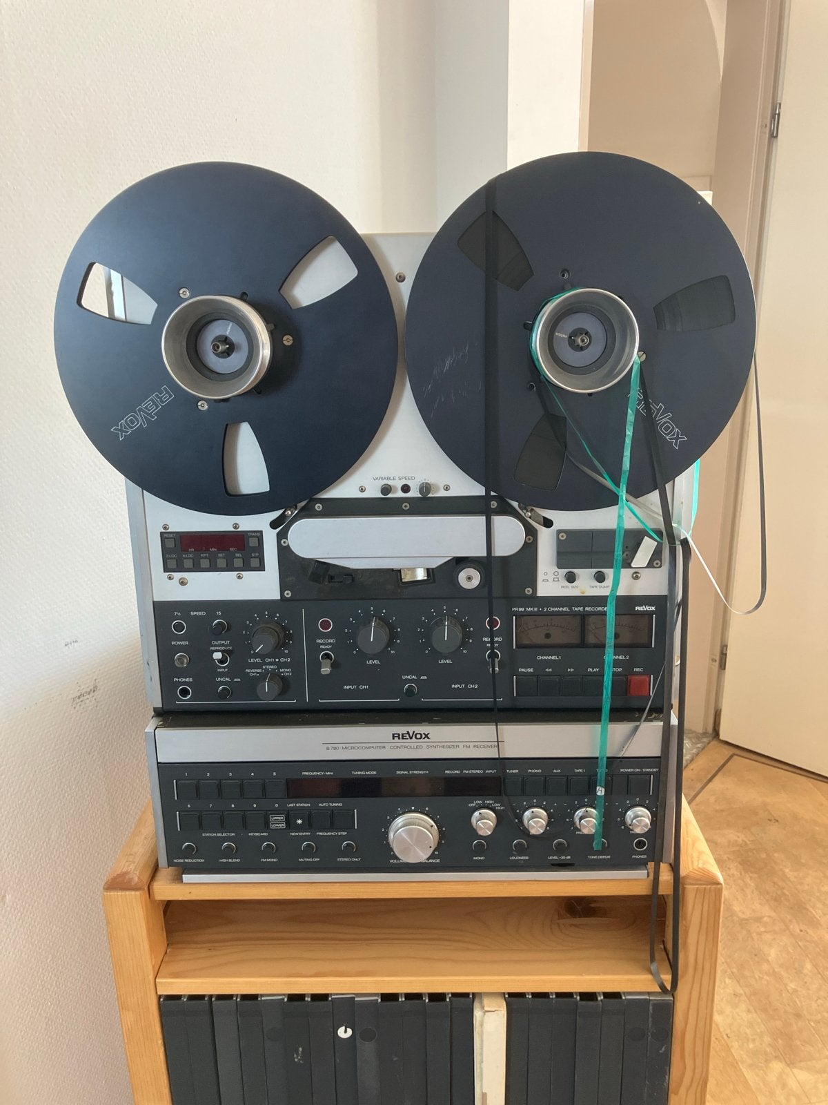 Revox PR99 MK3 bandrecorder met B780 tuner - werking onbeken, Ophalen, Defecte bandrecorder, Met banden