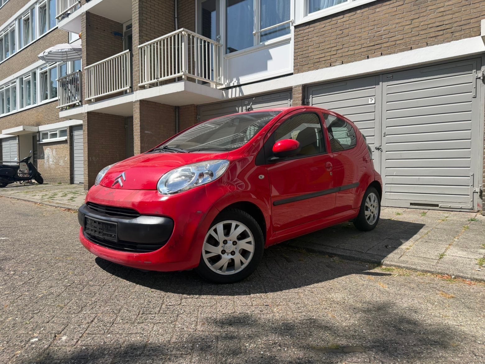Citroën C1 1.0 5-DRS 2008 Rood, Voorwielaandrijving, 4 stoelen, 68 pk, Handgeschakeld