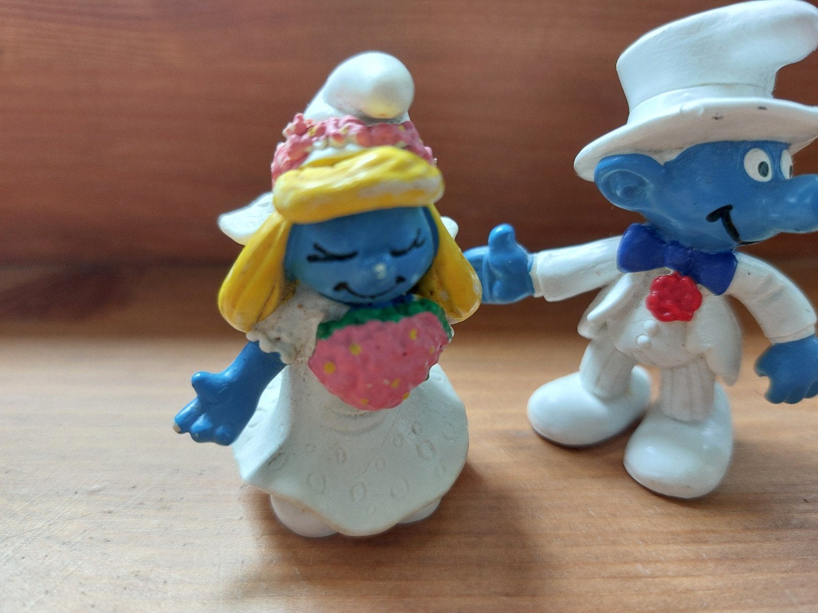 Bruid en bruidegom smurf 20412 & 20413 De Smurfen, Ophalen of Verzenden, Zo goed als nieuw