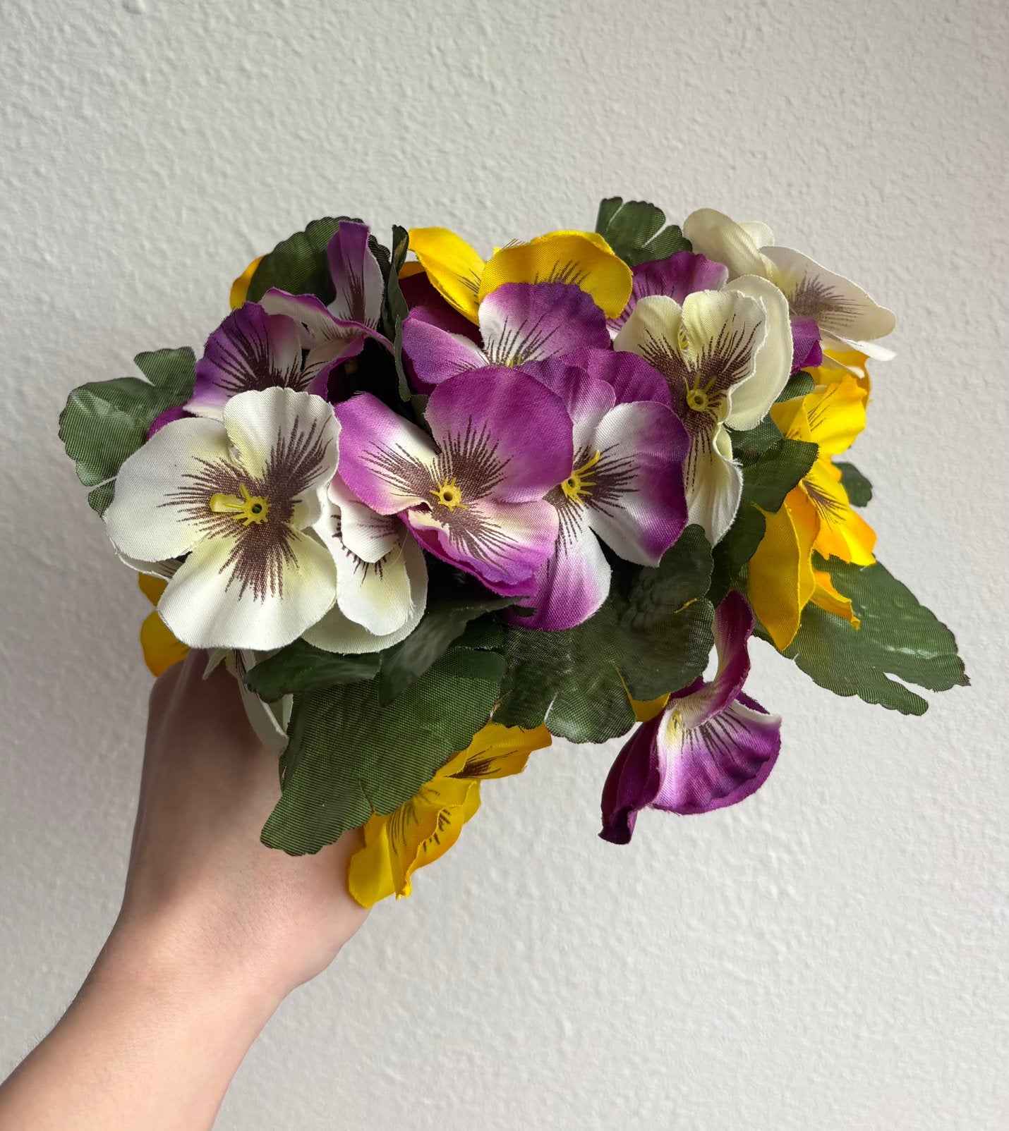 kunst bloemen viooltjes, Ophalen of Verzenden, Zo goed als nieuw