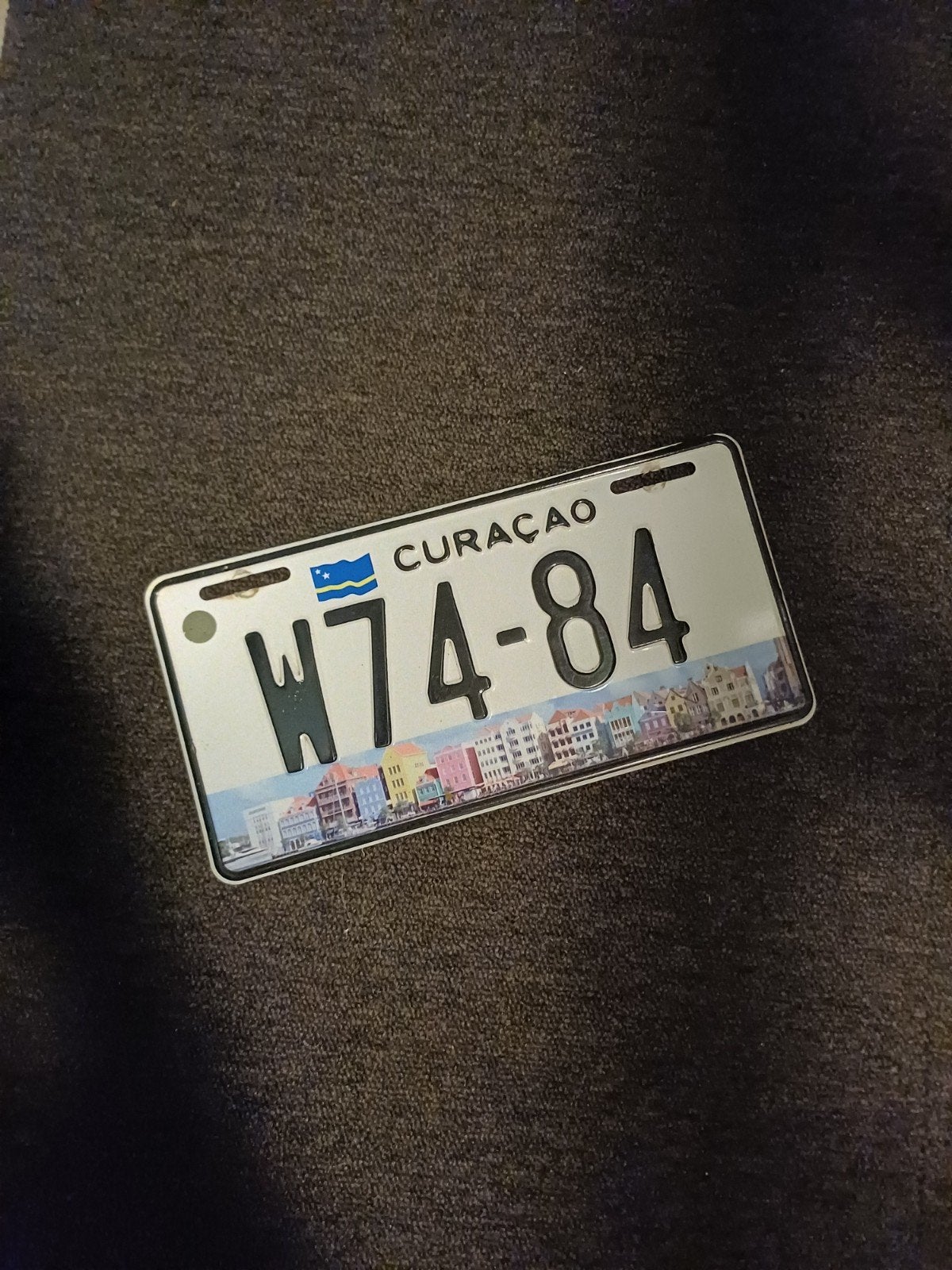Curaçao Kentekenplaat, Ophalen of Verzenden, Gebruikt