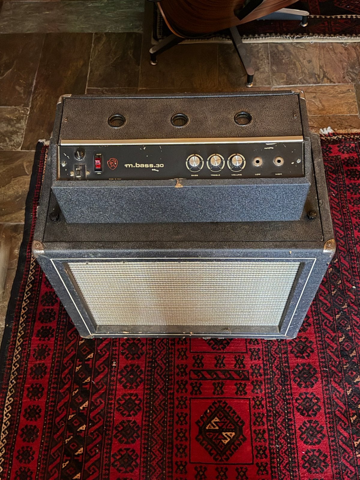 Vintage GEM M.Bass 30 Basgitaarversterker, Ophalen, Gebruikt, Basgitaar, Minder dan 50 watt