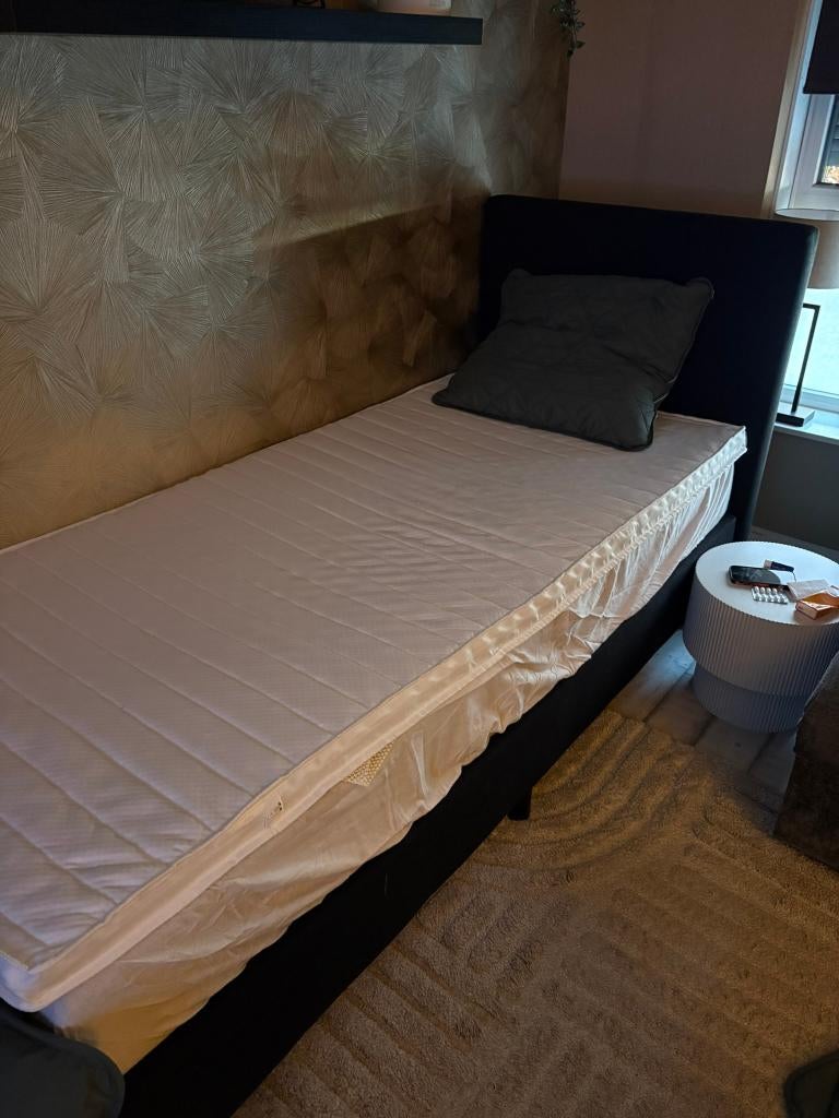 Eenpersoons boxspring T.E.A.B., Huis en Inrichting, Ophalen, 90 cm, Eenpersoons, Nieuw