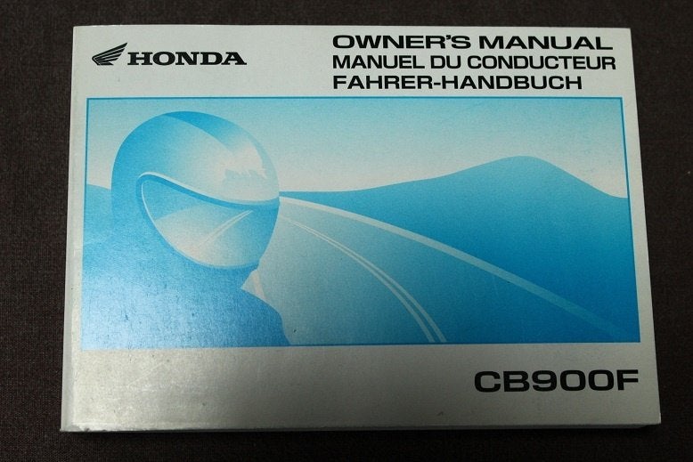 Honda CB900 F 2001 motorcycle owner's manual CB 900 F, Ophalen of Verzenden, Honda