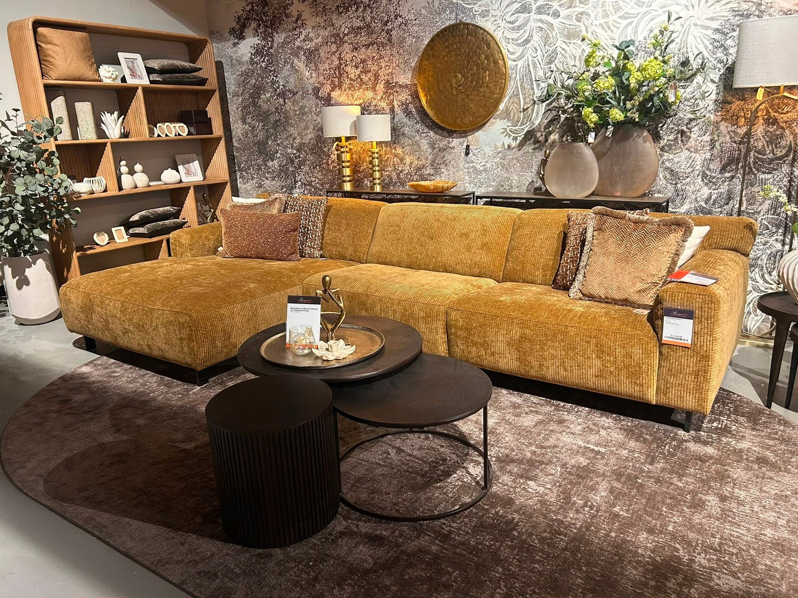 Room108 Hoekbank Axelle van €2734 voor€1367,- !!!, Ophalen, Zo goed als nieuw, Stof