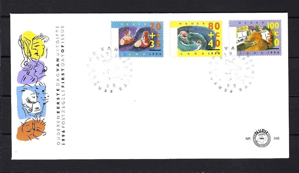 FDC NVPH E348 onbeschreven, Ophalen of Verzenden, Onbeschreven, Nederland