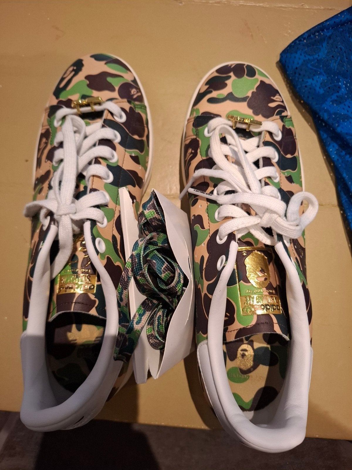 Adidas x BAPE ABC Camo Stan Smith Sneakers maat 44, Overige kleuren, Ophalen of Verzenden, Adidas, Sneakers of Gympen
