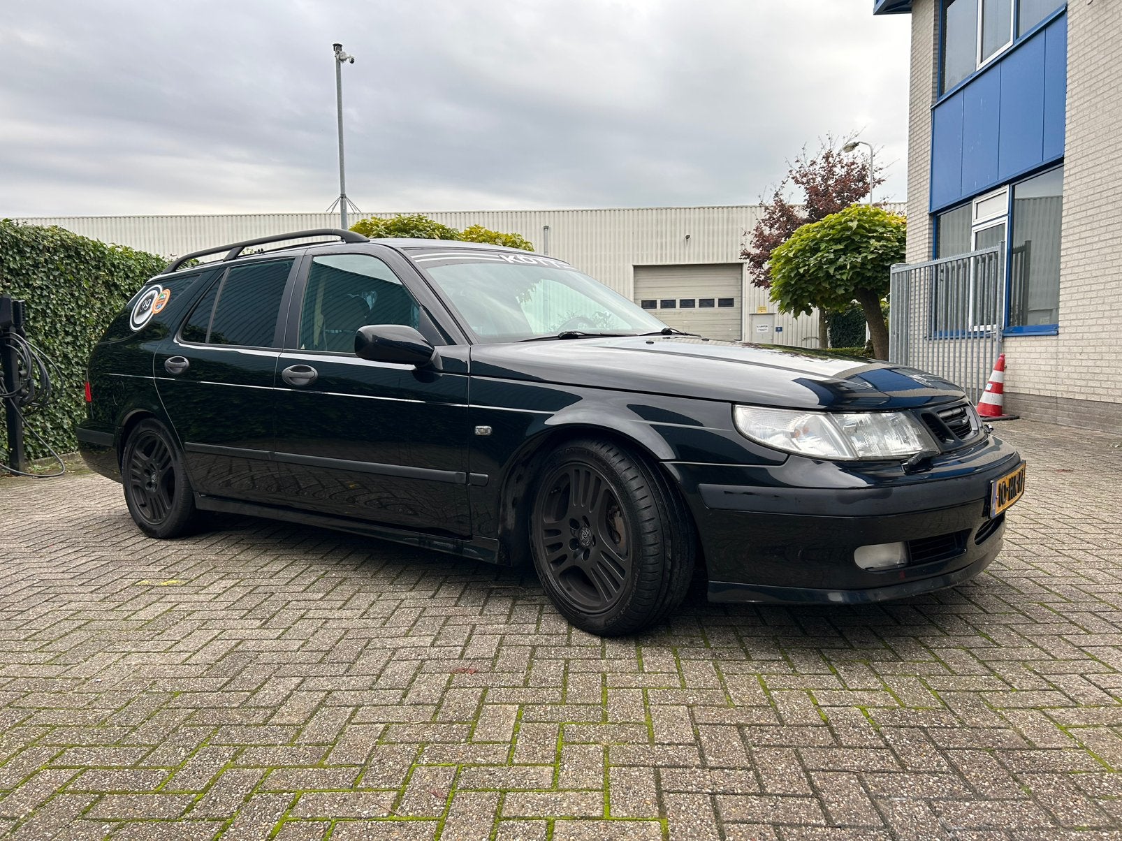 Saab 9-5 2.0 T Estate 2001 Zwart, Auto's, Voorwielaandrijving, Stof, 1800 kg, Beige