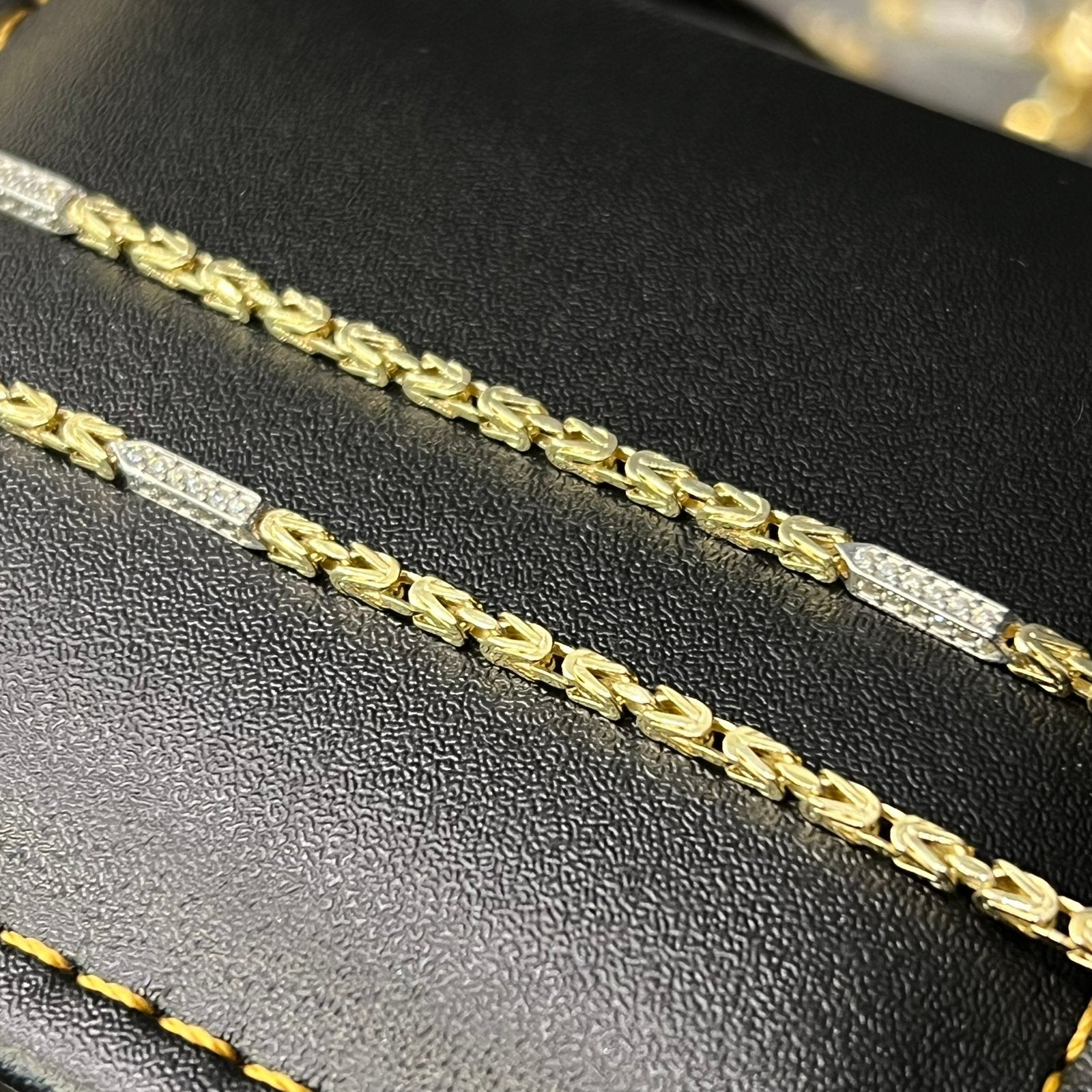 14k gouden koningsketting prachtig ketting schakel nieuw, Ophalen of Verzenden, Zo goed als nieuw, Goud