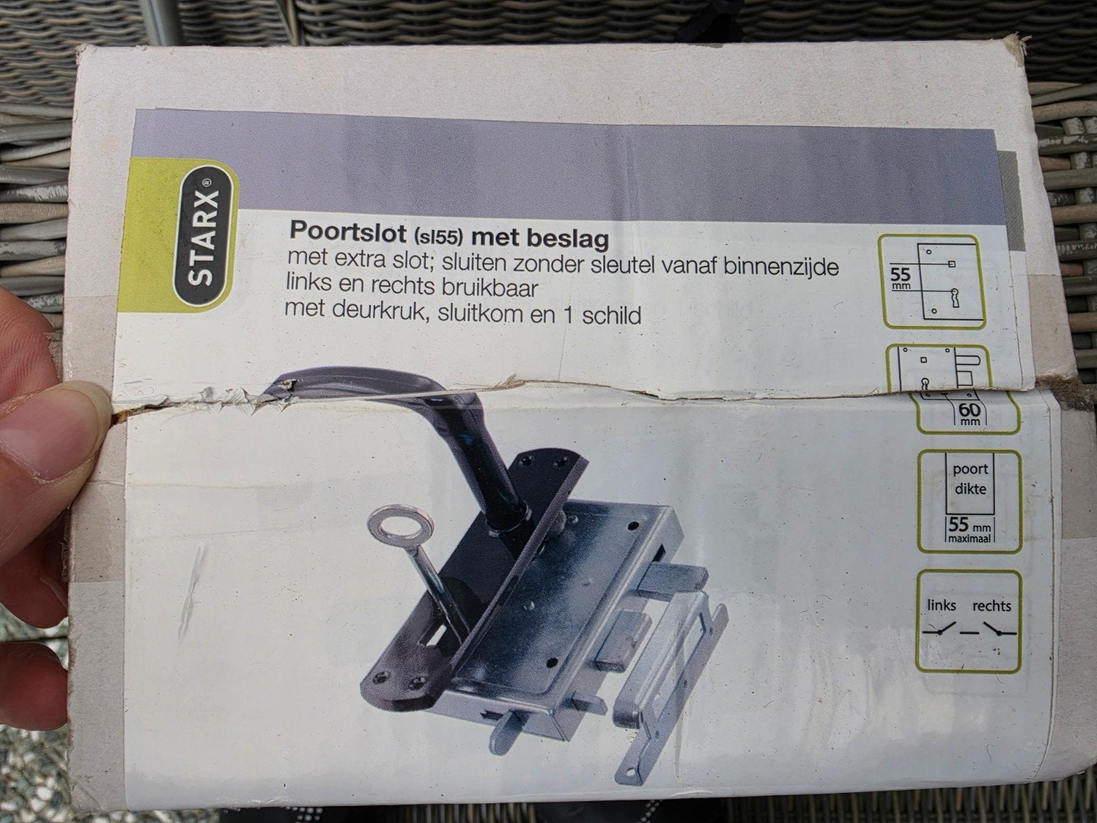 Poortslot met beslag, Ophalen of Verzenden, Nieuw, IJzer