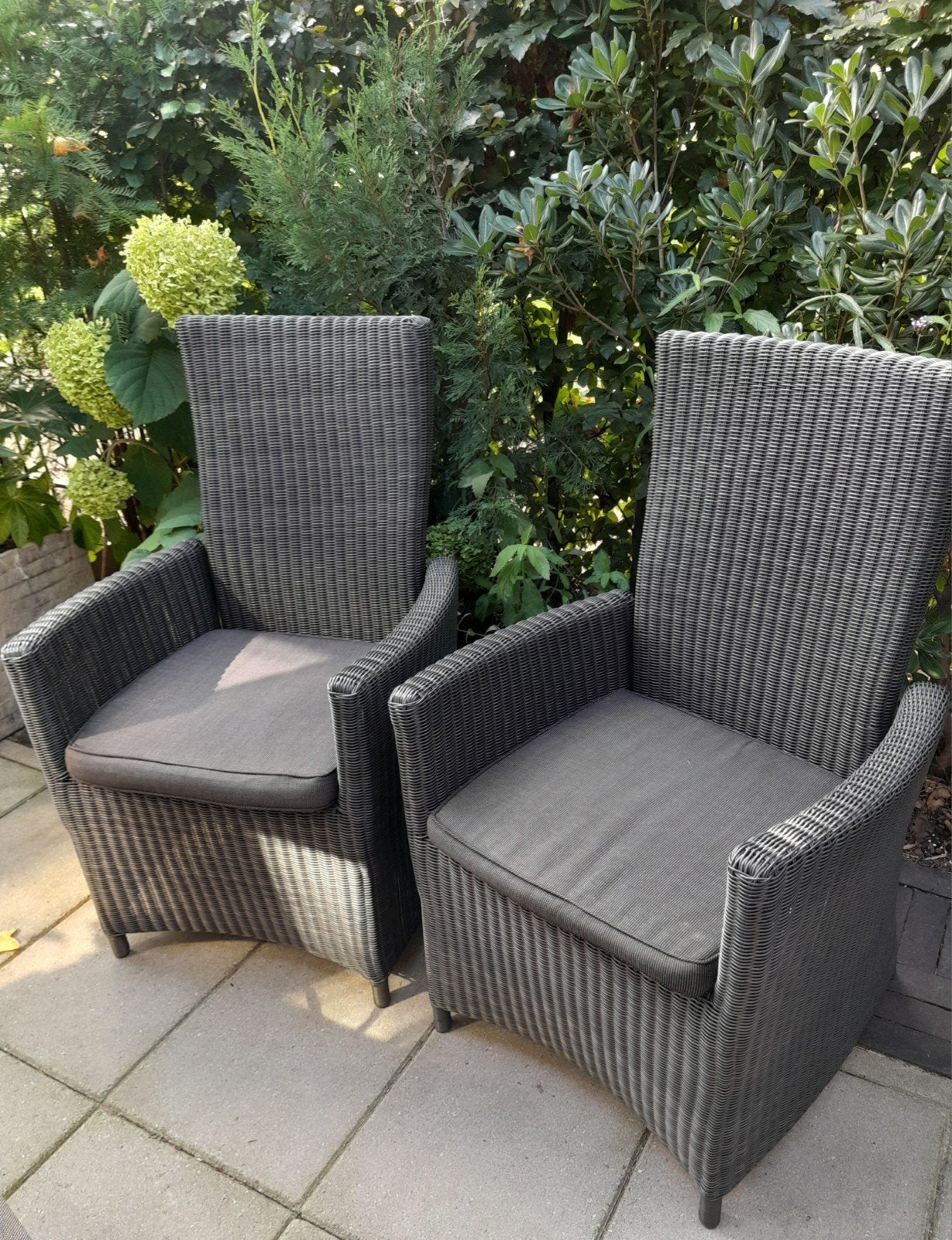 Bois Le Duc tuinstoelen (2 stuks) met kussens, Tuin en Terras, Ophalen, Zo goed als nieuw